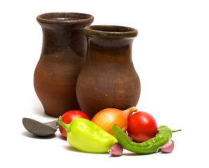 Image showing Still Life with an old pitcher.