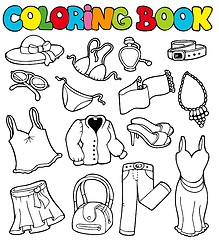 Image showing Coloring book with apparel 2