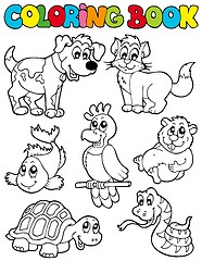 Image showing Coloring book with pets 2