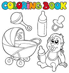 Image showing Coloring book baby collection