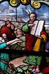 Image showing Moses and the Ten Commandments