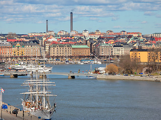 Image showing Aerial view on Stockholm, Sweden