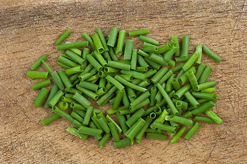 Image showing fresh chives chopped