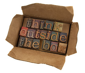 Image showing think outside the box