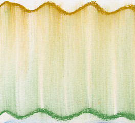 Image showing green and gold  pastel abstract