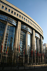 Image showing European Parliament Building in Brussels