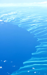 Image showing Flying over The Bahamas.
