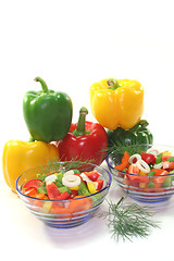 Image showing Bell pepper salad