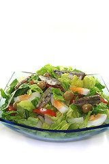 Image showing Chef salad with anchovies