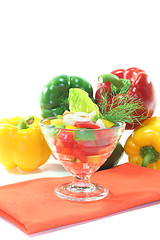 Image showing Bell pepper salad