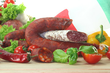 Image showing Italian salami