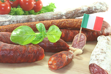 Image showing Italian salami