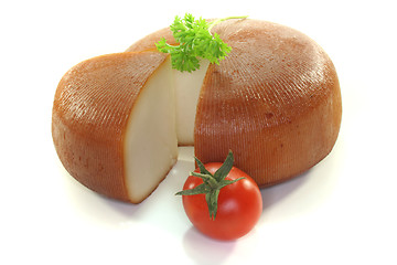 Image showing Smoked goat cheese