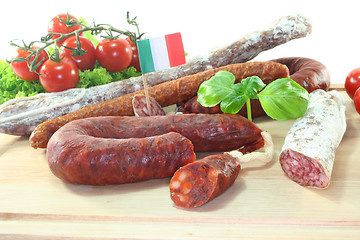 Image showing Italian salami