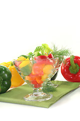 Image showing Bell pepper salad