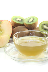 Image showing Kiwi and apple tea