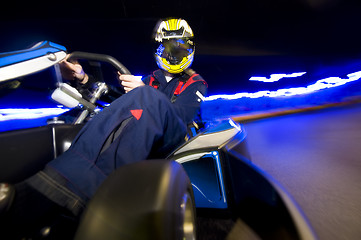 Image showing Go-Cart racing driver