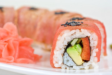 Image showing Fuji Sushi rolls