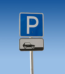 Image showing parking sign