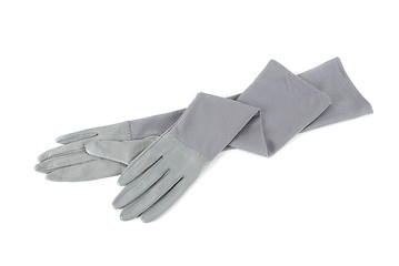 Image showing female leather gloves