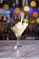 Image showing banana frozen cocktail