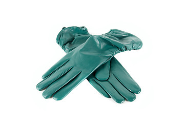 Image showing female leather gloves