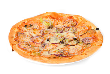 Image showing vegetable pizza