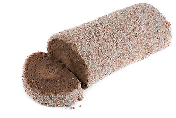 Image showing Chocolate Swiss roll