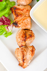 Image showing Grilled chicken kebab