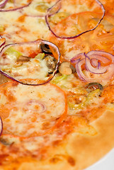 Image showing vegetable pizza