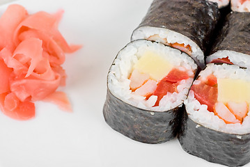 Image showing sushi rolls