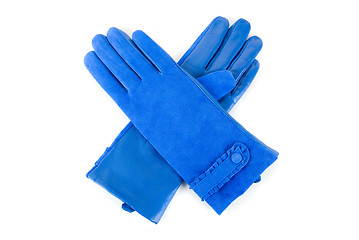 Image showing female leather gloves