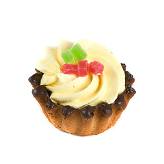 Image showing fruit jelly cupcake