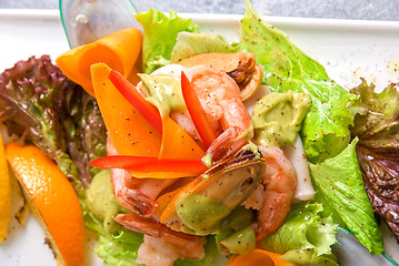 Image showing Seafood salad dish