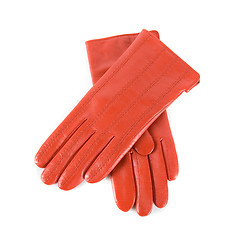 Image showing female leather gloves