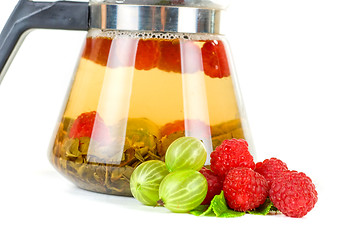 Image showing berry tea