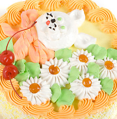 Image showing cream tasty cake