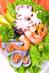 Image showing Seafood set