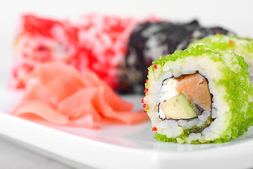 Image showing sushi rolls