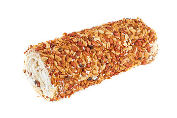 Image showing Nuts Swiss roll