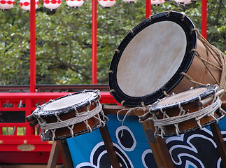 Image showing Japanese drums