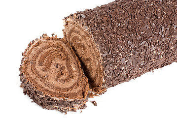 Image showing Chocolate Swiss roll