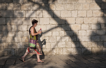 Image showing Woman with water bottle