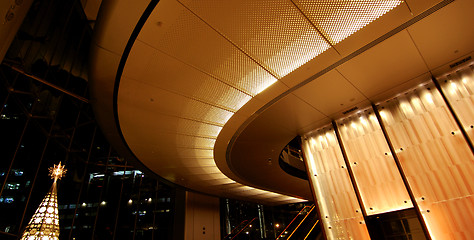 Image showing christmas holiday office lobby