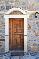 Image showing Door to Greek Orthodox Church