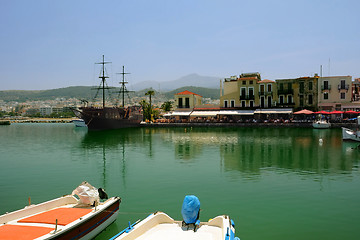 Image showing In Old Venetian Port of Rethymno