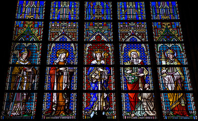 Image showing Stained glass in Brussels