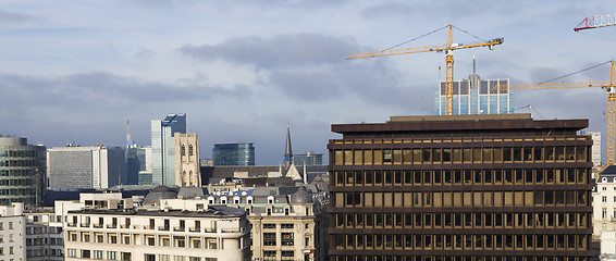 Image showing Panorama on Brussels, capital of Belgium and Europe