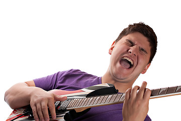 Image showing Electric Guitar Player