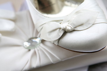 Image showing wedding shoes and bag